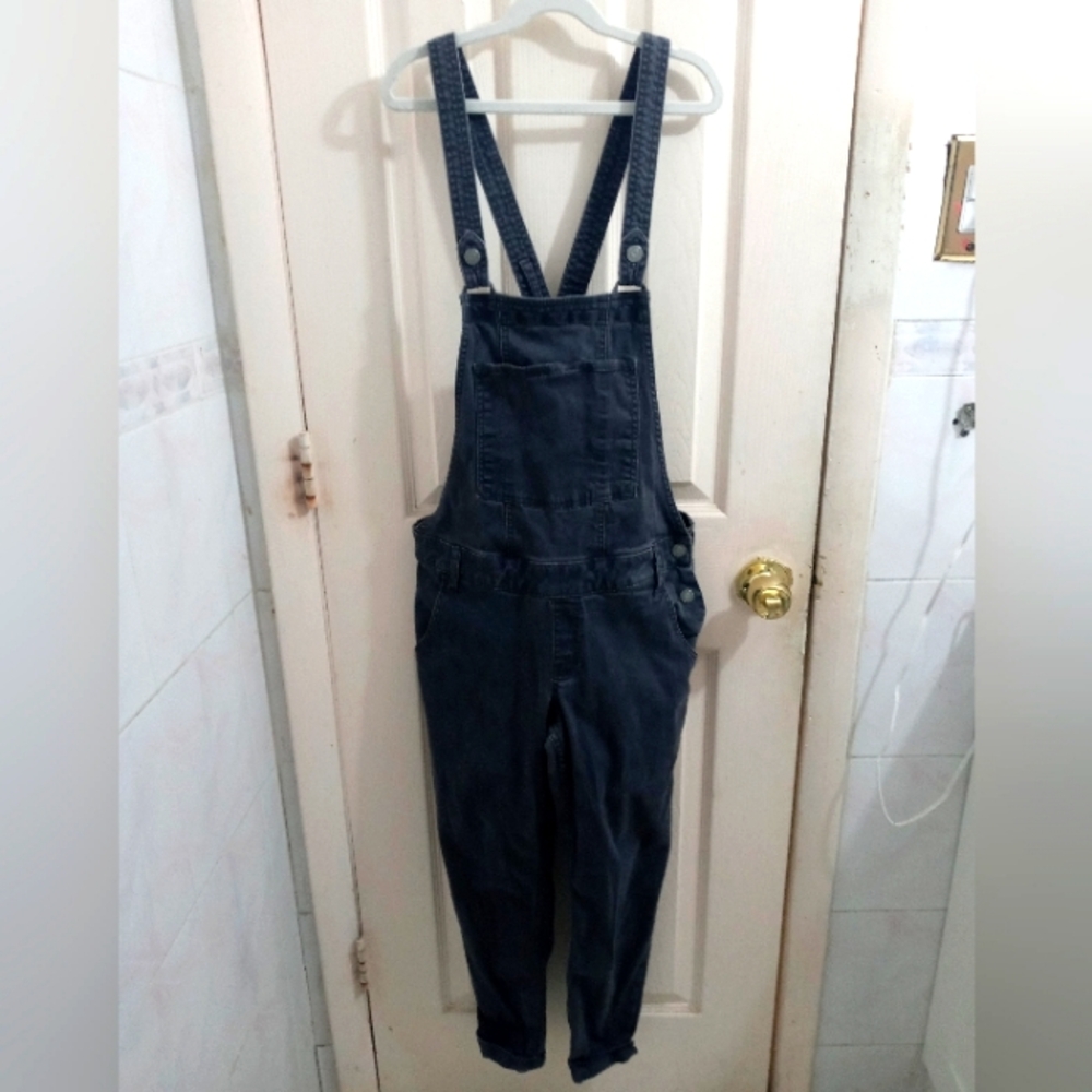 Hollister Gray Crisscross Women's Jeans Overalls Size M